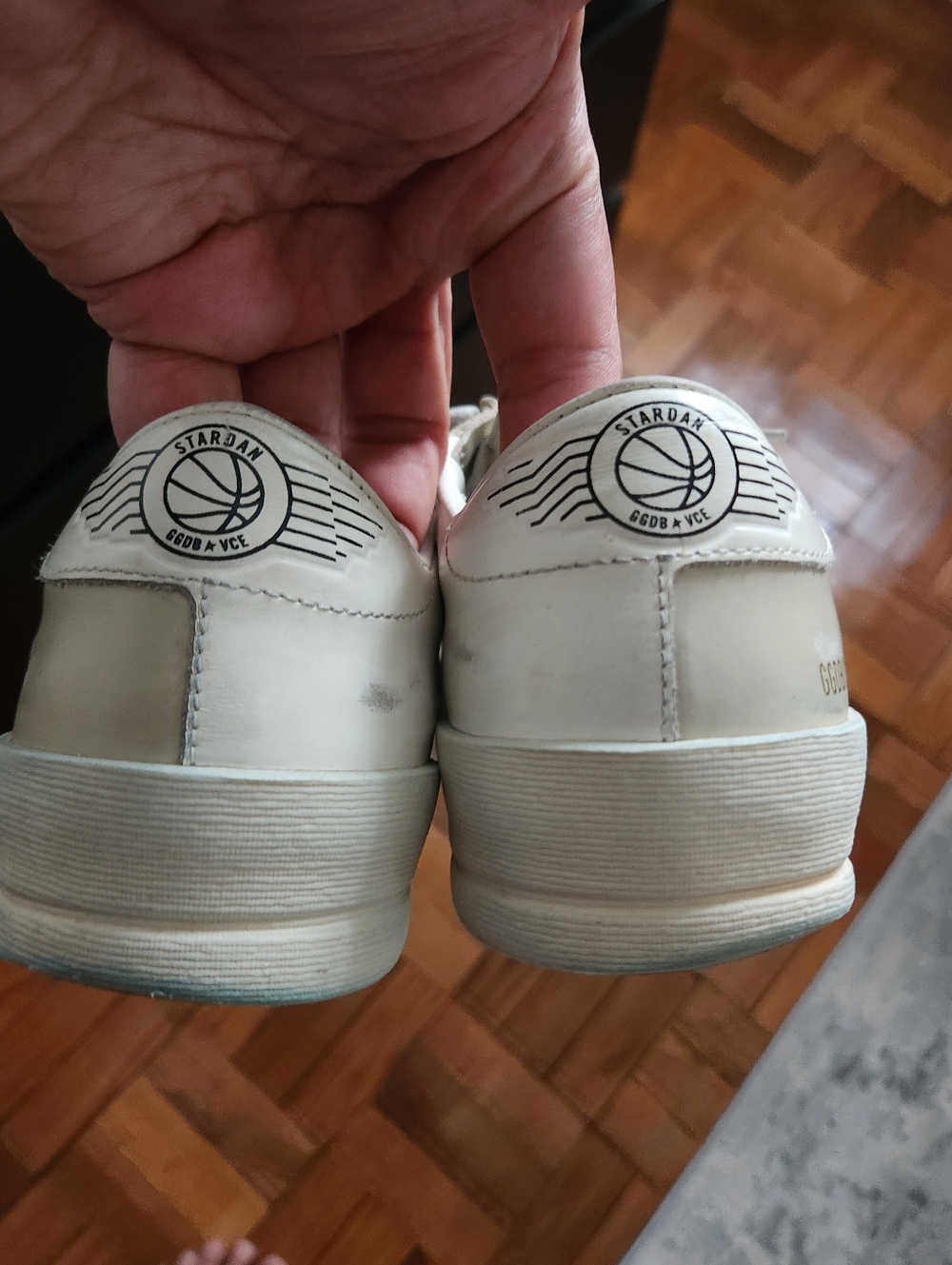 Golden Goose Stardan Size 37  White Sneakers with Black - Picture 3 of 10